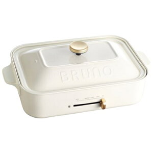 ブルーノ（BRUNO）　コンパクトホットプレート　ホワイト│フライパン・中華鍋　たこ焼き器・鉄板焼き