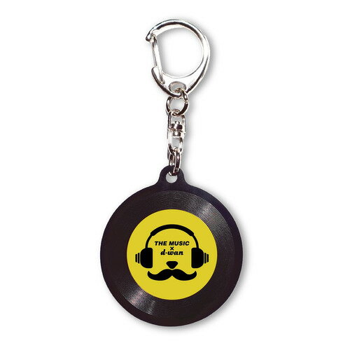 ミュージックキーホルダー　レコード　Ver.D−WAN　イエロー（Yellow）のサムネイル