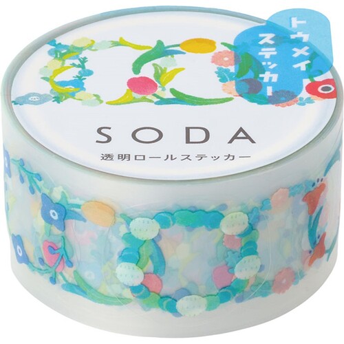 キングジム（KING　JIM）　ソーダ（SODA）　透明マスキングテープ　CMTS20−004　ハナカザリのサムネイル
