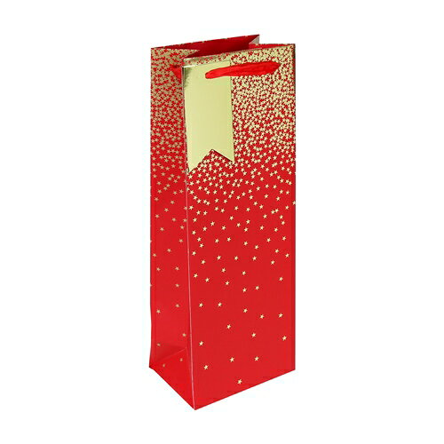 【クリスマス】 クレールフォンテーヌ(Clairefontaine) ペーパーバッグ レッドスター ボトルサイズ cf−34831−4