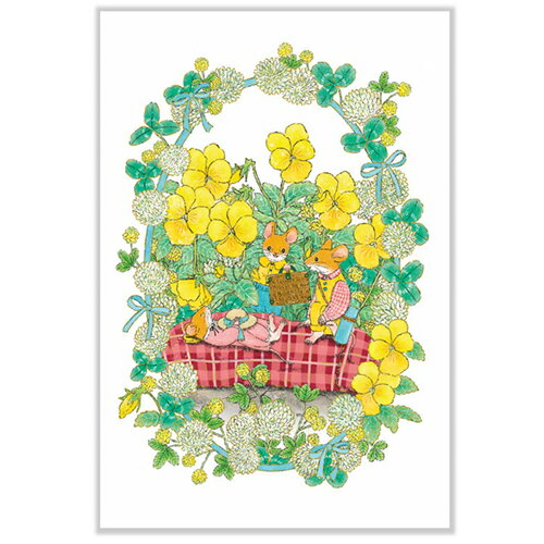 アクティブコーポレーション 春・茜ことこポストカード PPA-269h ネズミのピクニック