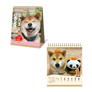 【2024年版・週めくり】新日本カレンダー　柴犬まるのおしゃべり　NK-4308│カレンダー　日めくりカレンダー