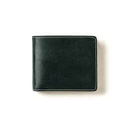 ブリティッシュグリーン 二つ折り財布 メンズ グレンフィールド（GLENFIELD）　BRITISH　GREEN　ブリティッシュグリーン　英国製ブライドルレザー　二つ　10800005　グリーン│財布・名刺入れ　二つ折り財布
