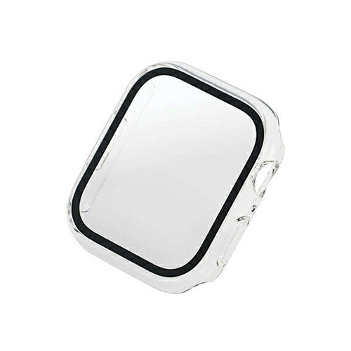 エレコム（ELECOM）　AppleWatch45mm用フルカバーケース　プレミアムガラス　高透明　AW-21AFCGCR　クリア│スマホアクセサリー・携帯アクセサリー　アクセサリー・パーツ