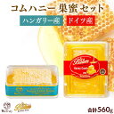 【 セット割引274円OFF 】 はちみつ コムハニー 2種セット ハンガリー産 160g ドイツ産 400g ( 合計560g ) ハニーコム コームハニー ...