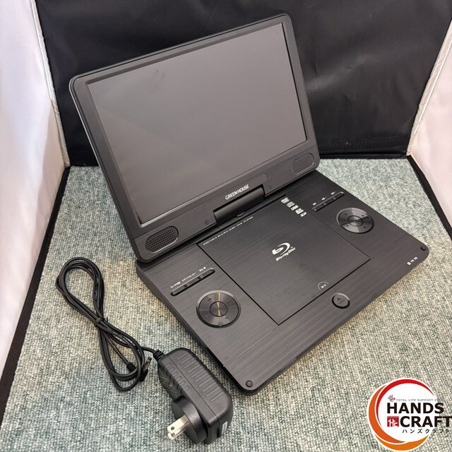 ◎ 【中古品】 GREEN HOUSE ポータブルブルーレイディスクプレーヤー GH-ECPBD11B / 11N2BD 11.6型 2024年製 グリーンハウ...