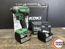 ●【中古品】HiKOKI ハイコーキ WH14DB(2SC) インパクトドライバ バッテリー(14.4V/3.0Ah)×2・充電器・ケース付