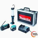 ▽【未使用】防災用コンボキット CK1008 充電式LEDライトML104+充電式ラジオMR052+USBアダプタ+バッテリ+充電器+アルミケース(3)
