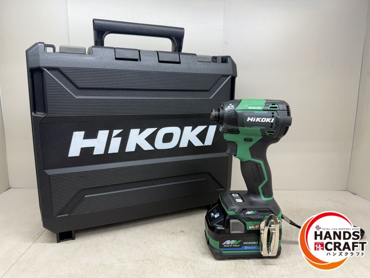♪ HiKOKI インパクトドライバ WH36DD 36Vバッテリー×2 充電器 ハイコーキ【中古】