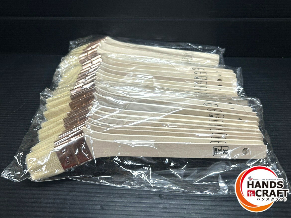 ▼【未使用】ニス刷毛 木柄 30ミリ 10号 はけ ハケ まとめ売り 30mm 万能刷毛 未使用 まとめ売り【10本..