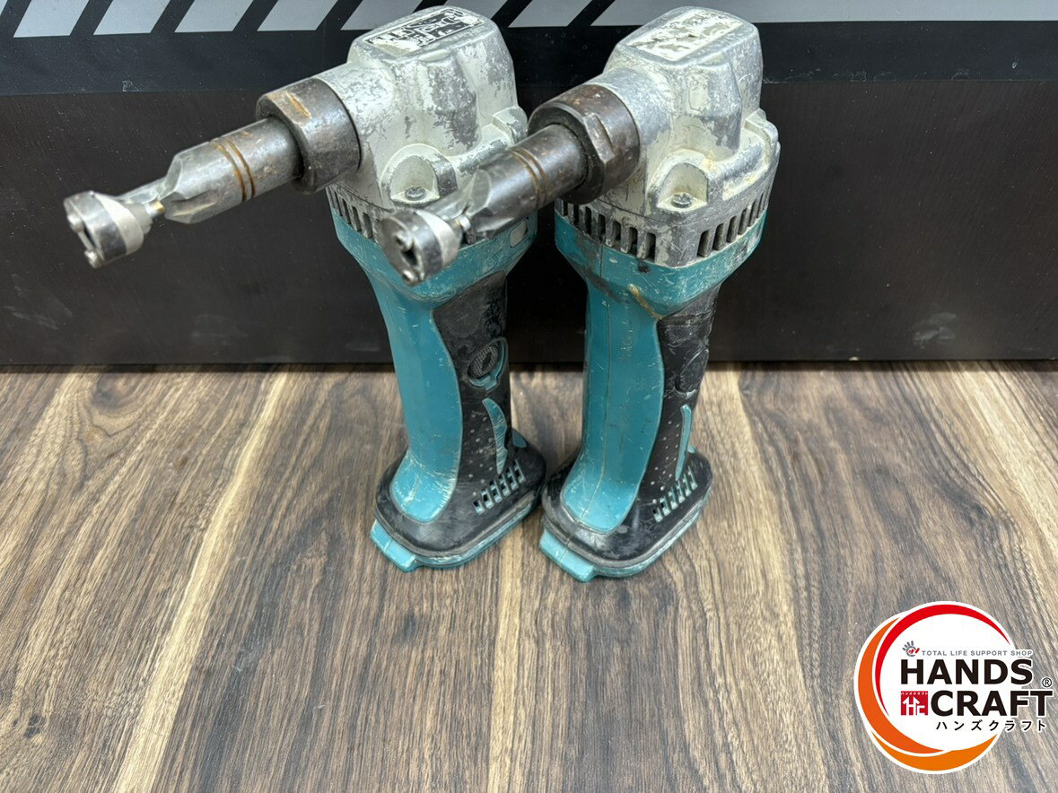 ♭【ジャンク品】マキタ makita JN161DZ 1.6mm充電式二ブラ 2台 不動品【中古】