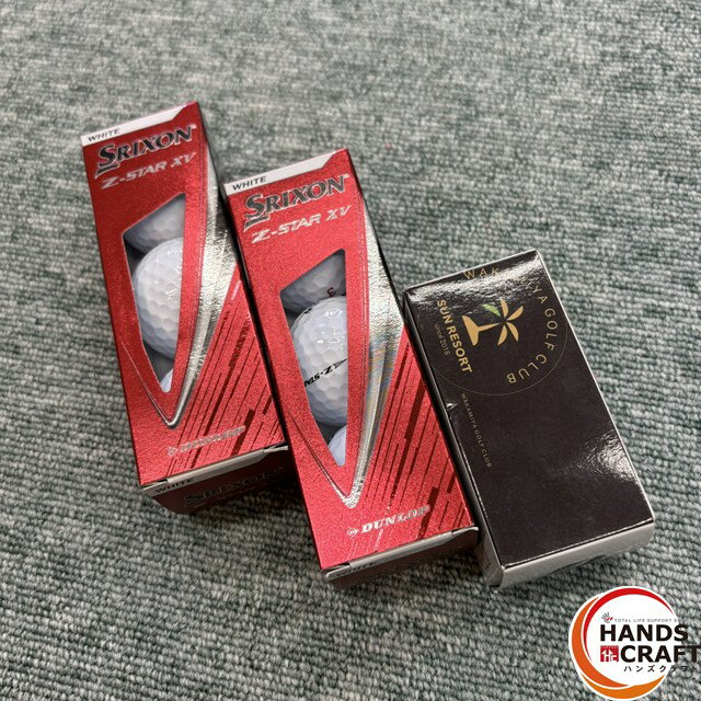 ◎【未使用品】 SRIXON Z-STAR XV 2箱(6個) / ブリヂストン TOURB XS 1箱(2個) ゴルフボール【未使用／中古】
