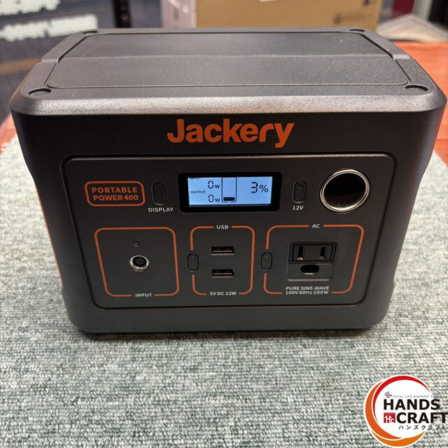 ◎【中古美品】 Jackery ジャックリー ポータブル電源400 PTB041 本体のみ ※充電器なし 【中古】