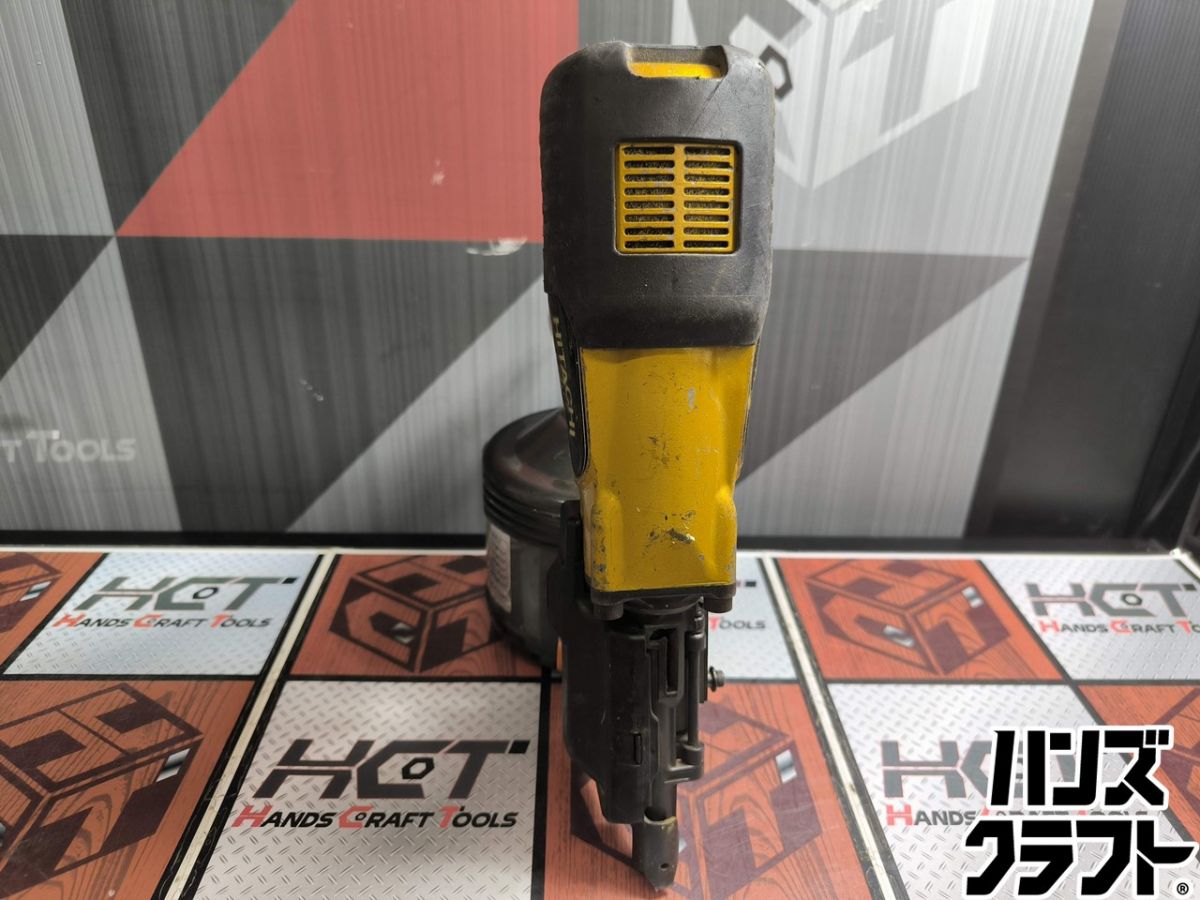 ▲【ジャンク不動】日立 HITACHI NV90H 高圧エア釘打機 90mm 本体のみ ゴールド【ハ...