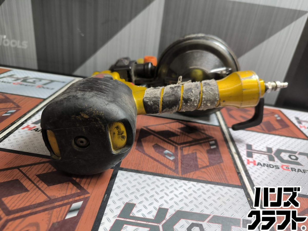 ▲【ジャンク不動】日立 HITACHI NV90H 高圧エア釘打機 90mm 本体のみ ゴールド【ハ...