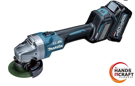 ☆【未使用】makita マキタ 100mm 充電式ディスクグラインダ GA017GRMX 40Vmax バッテリBL4040×2本・充電器DC40RA・ケース付 純正品【新古品】【中古】