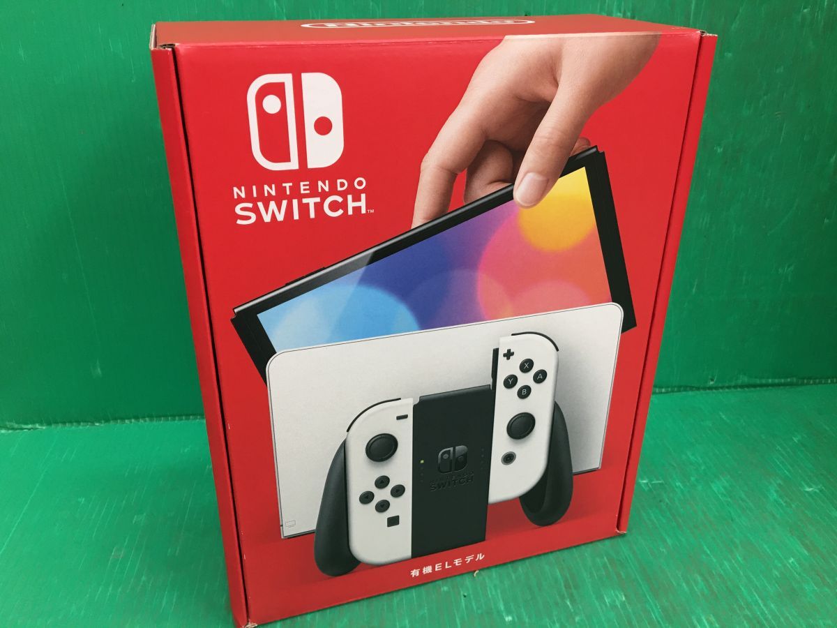 ☆【未使用】任天堂 Nintendo Switch(有機ELモデル) Joy-Con(L)/(R) ホワイト HEG-S-KAAAA [Nintendo Switch本体]【新古品】【中古】