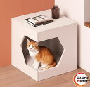 ▽【未使用/未開封】ペットスツールハウス ドッグハウス キャットハウス ウッドハウス 机 ベッド SSP