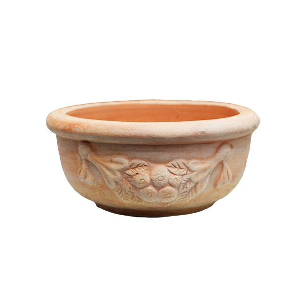 植木鉢 テラコッタ鉢 素焼き鉢 フローレンス ローボール VT71 20 （約）直径:20cm 高さ:9cm 重さ:1.3kg..