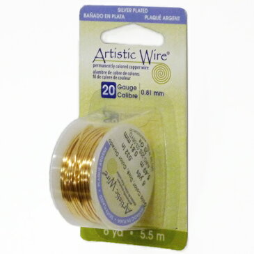 Artistic Wire アーティスティックワイヤー ゴールド #20（太さ0.8mm） 5.5m巻 20S-03-06YD （8152209）送料別 通常配送