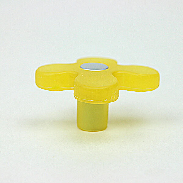 プラスチック製ツマミ 花 イエロー 幅約50mm 161-50SN15MV11 家具 取っ手 （3059979）送料別 通常配送