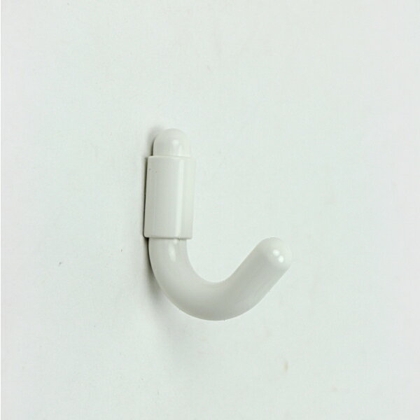 Rakuten - プラスチック壁用フック 白 ビス止め式 0488K10 奥行：約60mm 【mono】 （7336551）送料別 通常配送