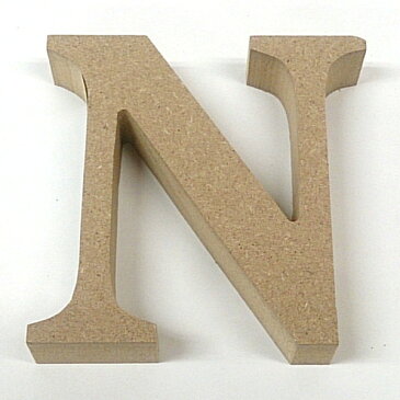 MDF 切り文字 英字 アルファベット N EE1-5063 (8195935)送料別 通常配送