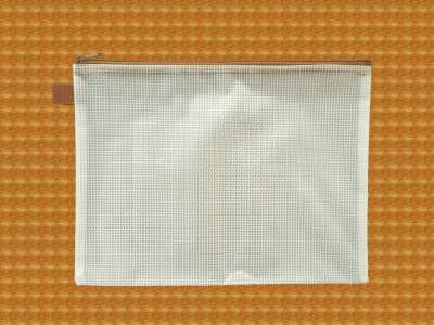 Rakuten - ファスナーケース ケース ポーチ / メッシュケース B5ゆったりサイズ ブラウン 約 30cm×22.5cm B5サイズ 1666223 送料別 通常配送 / 連絡袋 連絡帳入れ