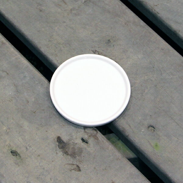 陶器鉢 植木鉢用 皿 ホワイトポット受け皿 丸型 直径11cm