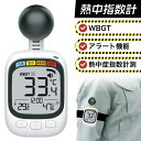 【限定25%クーポン★】黒球式 熱中症指数計 WBGT測定器|温度 湿度 輻射熱 屋外 アラー