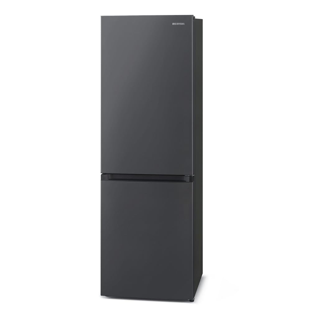 アイリスオーヤマ 冷蔵庫 301L ブラック 幅59.5cm IRSN-I30A-B 2ドア 右開き 自動霜取り 新生活 301L/黒/自動製氷 単品