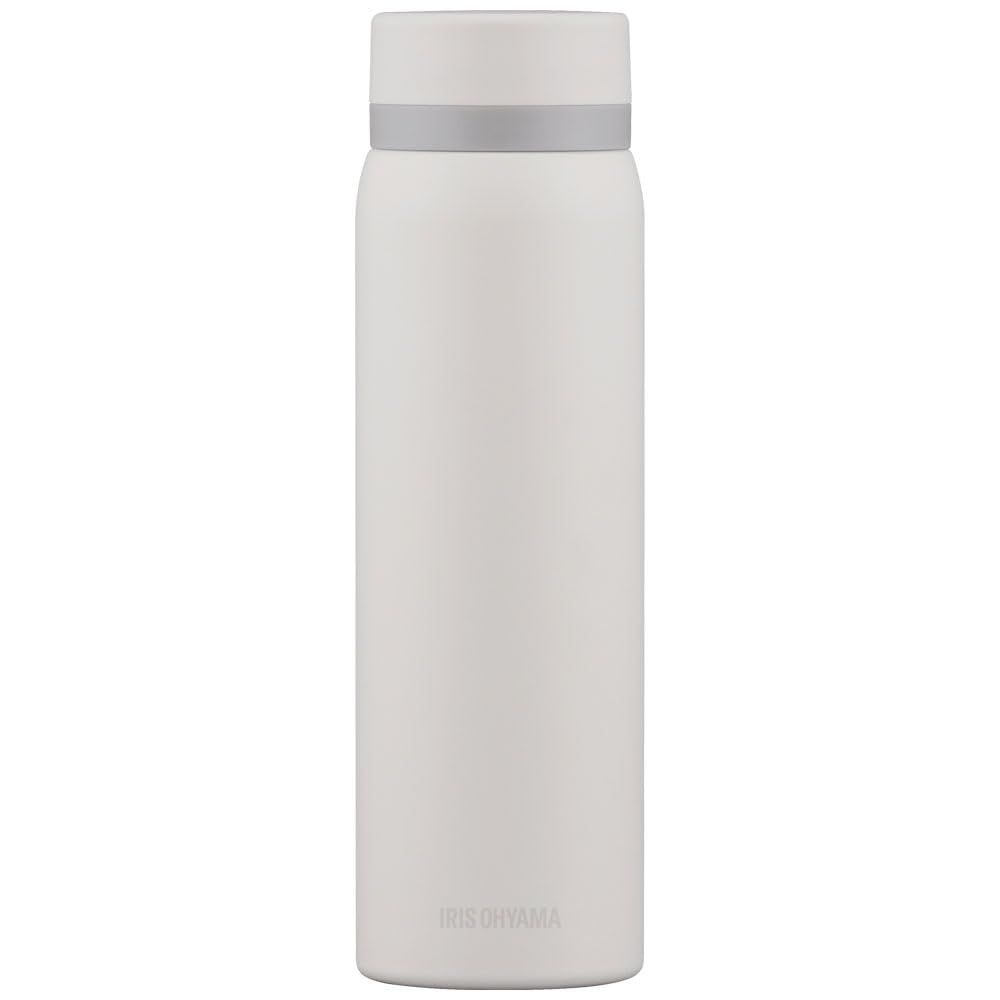 Rakuten - アイリスオーヤマ 水筒 500ml 真空断熱 6時間保温保冷キープ オフィスで使いやすい 直飲み 丸洗い出来てお手入れラクラク ステンレスマグボトル SKB-S500 ホワイト スクリュー ホワイト 500 ml