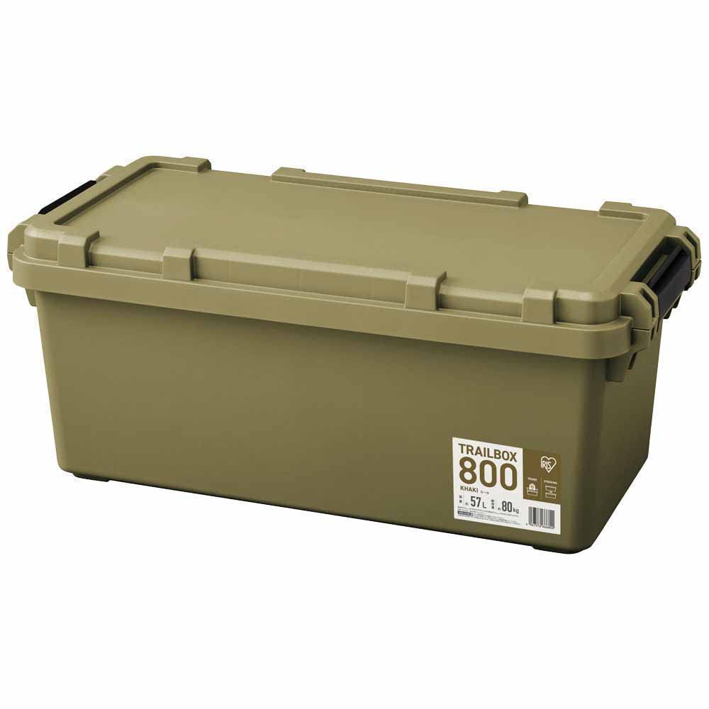 アイリスオーヤマ 収納ボックス コンテナ 収納ケース キャンプ用品 屋外収納 TRAILBOX 800 TRB-800 57L..