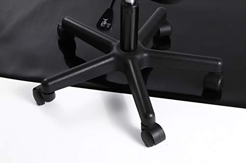 永光 傷つけない 滑りにくいチェアマット　 (ブラックL) | チェアマット フローリング 傷 騒音対策 在宅 キャスター