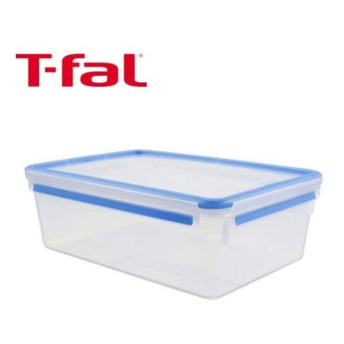 T-fal ティファール マスターシール フレッシュ レクタングル 1L 519004 | もれない 清潔 新鮮さ パッキン一体構造 密閉性能 液体 ニオイ 食品の保存 持ち歩き安心 保管 雑菌 お弁当 お菓子 作り置き 野菜 果物