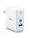 Anker アンカー PowerPort Atom III (Two Ports) 60W USB-A & USB-C 急速充電器 A2322121 | 急速充電 iPhone MacBook Air Android スマートフォン タブレット端末 ノートPC 60W出力 パワフル充電