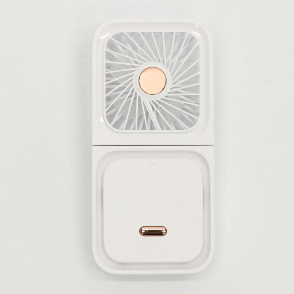 HIRO ヒロ 3WAY ストラップ付き 首掛けファン ホワイト HDL-3983/HDL-3990