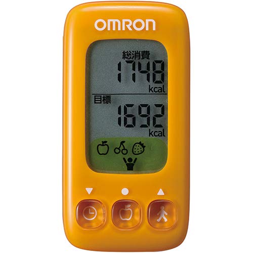 OMRON オムロン 活動量計 オレンジ HJA-314-YR | 活動量 カロリー 計測 消費 運動 測定 数字 ジム スポーツ ランニング マラソン 日々 健康管理