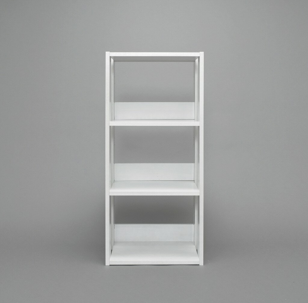 アイリスオーヤマ ラック ディスプレイ リビング収納 4段 幅40×奥行29.2×高さ87.9cm オフホワイト OWR-400 IRIS OHYAMA