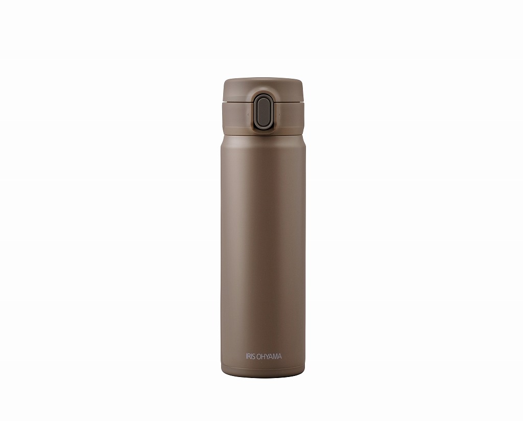 Rakuten - アイリスオーヤマ 水筒 500ml ステンレスマグボトル ワンタッチ モカ SM-O500 IRIS OHYAMA
