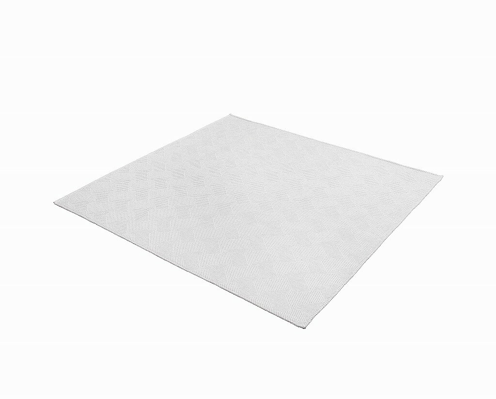 アイリスオーヤマ ラグ ジャカード織 185×185cm グレー 夏用 涼しい 涼感 2畳 ORG-J1818 IRIS OHYAMA