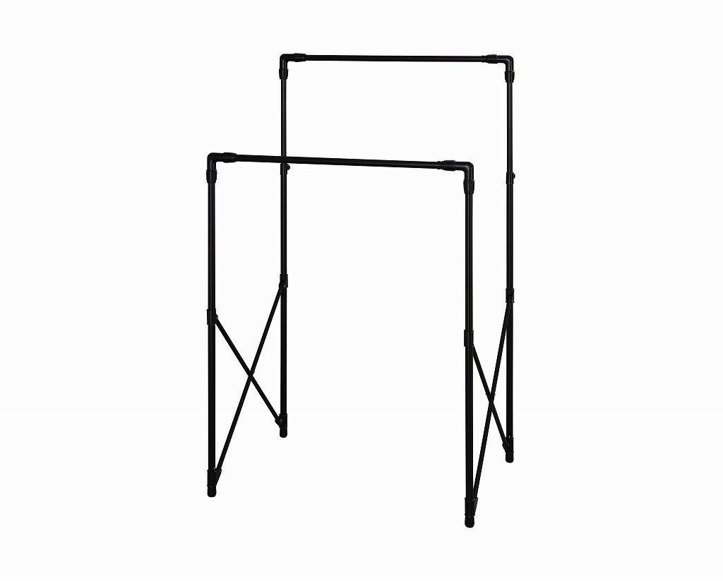 アイリスオーヤマ 樹脂 洗濯物干し 室内物干し 約4人用 ブラック STSM-150 IRIS OHYAMA
