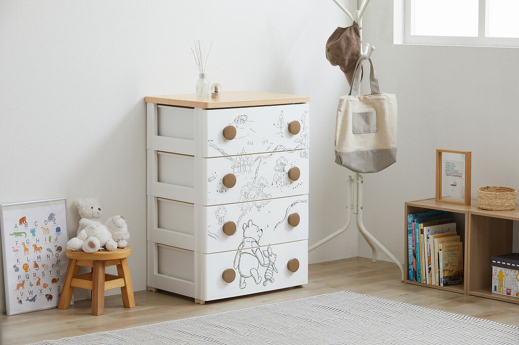 アイリスオーヤマ ディズニーチェスト 収納ケース 収納チェスト プーさん NHG-W554 IRIS OHYAMA