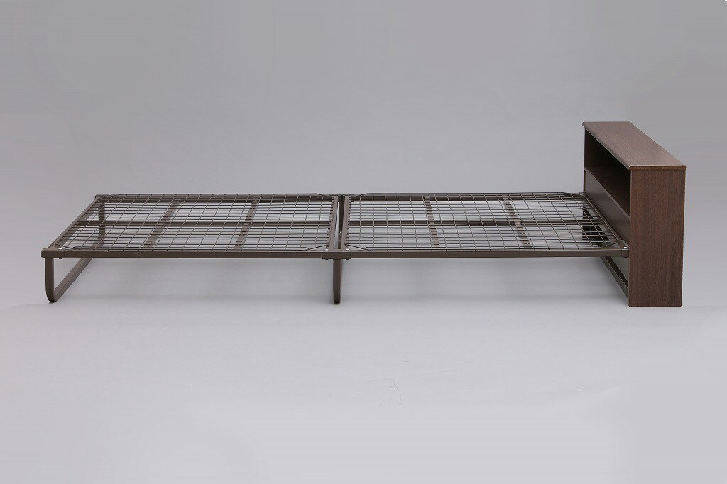 アイリスオーヤマ ベッド シングル パイプ 棚付き FMB-SB IRIS OHYAMA