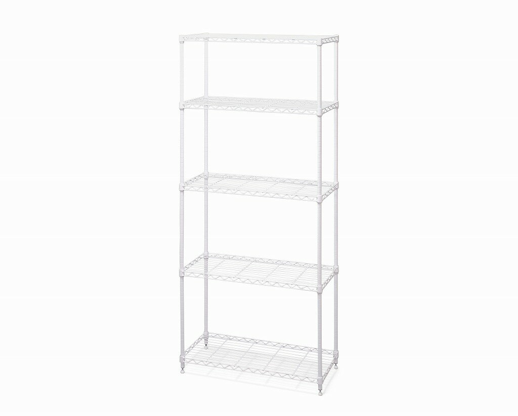 乐天商城 - アイリスオーヤマ カラーラック メタルラック 5段 幅約75×奥行約35×高さ約180? ポール径19mm ホワイト CMM-75185 IRIS OHYAMA