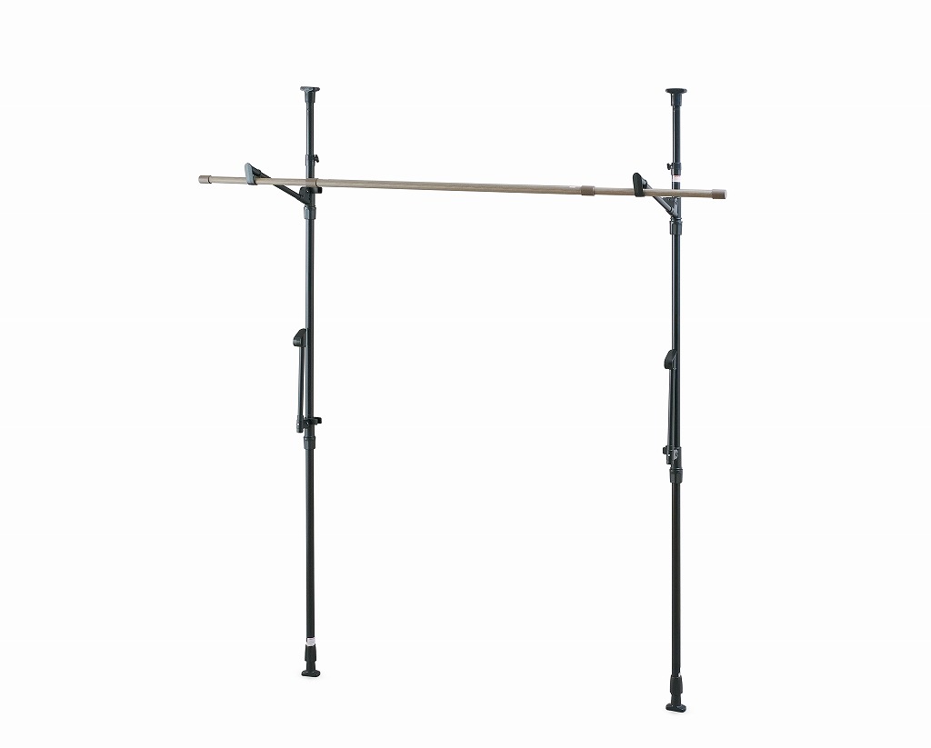 アイリスオーヤマ 物干し 窓枠 洗濯物干し 室内干し 簡単設置 木目調 ブラック MW-W260N IRIS OHYAMA