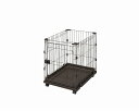 アイリスオーヤマ 犬 サークル 室内 コンビネーションサークル ウォールナット P296054 IRIS OHYAMA