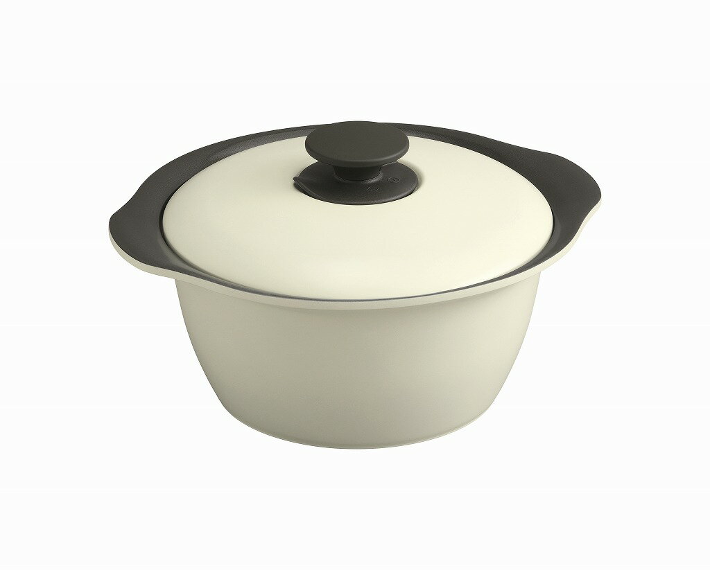 アイリスオーヤマ 鍋 無加水鍋 両手鍋 IH ガス火対応 1台6種 ディープアイボリー MKS-24 IRIS OHYAMA