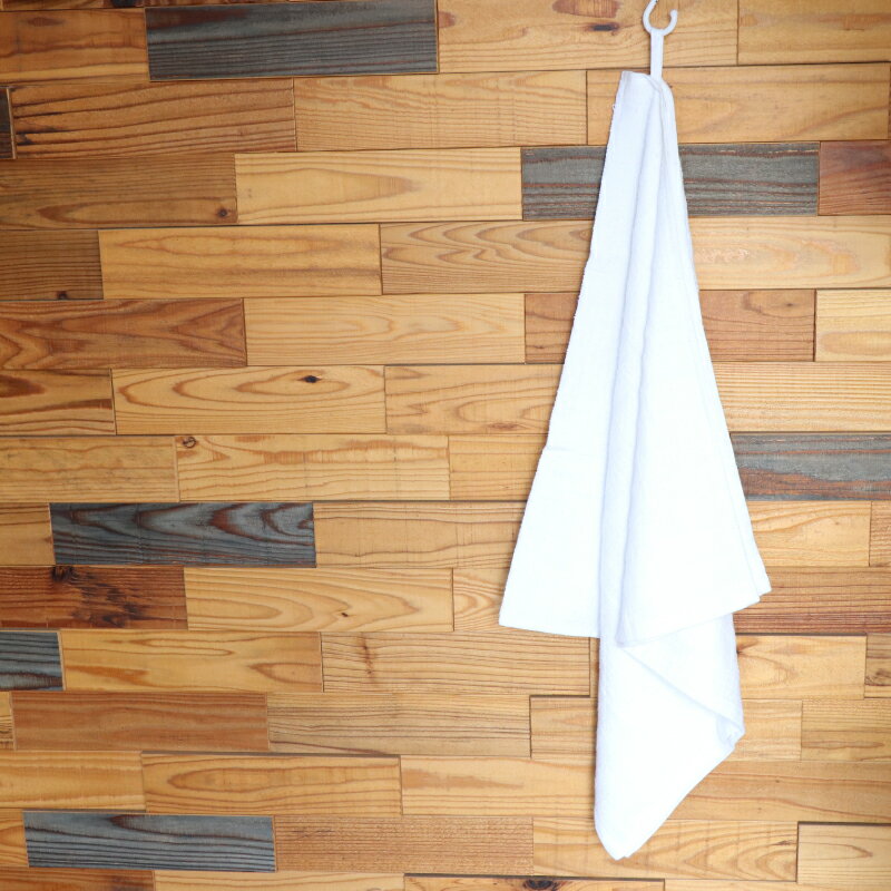 HIRO ループ付き バスタオル ボーダー柄 コットン100％ 120×60cm 綿100％ フック掛けできる！ 紐付き ..