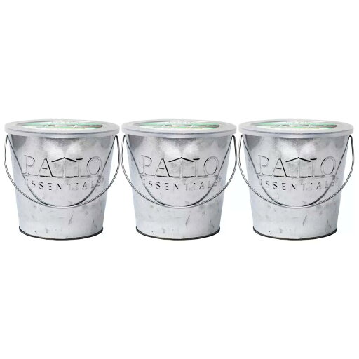 シトロネラキャンドル バケツ3個セット 虫よけキャンドル シトロネラキャンドル バケツ3個セット 虫よけキャンドル